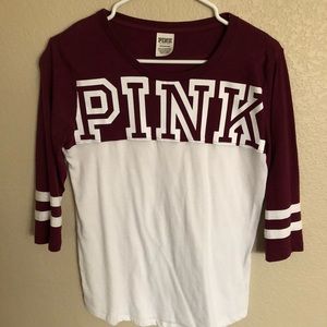 PINK Baseball Tee
